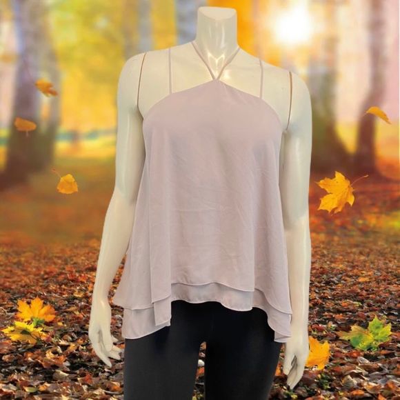 WREN & WILLA Solari Halter Large Top Blouse Fairy Fairycore Flowy Summer - Picture 9 of 9